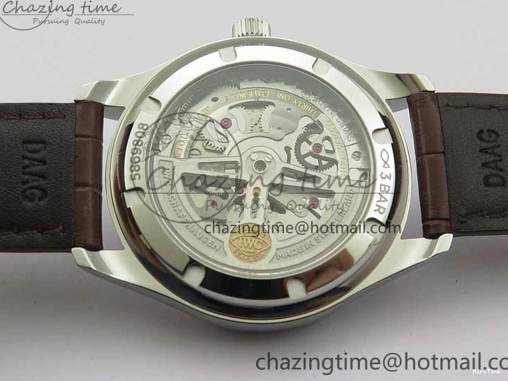 MIROTIME 0413 Original Portuguese IW358304 ZF 1:1 Best Edition SS White Dial RG Markers on Leather Strap A 7077